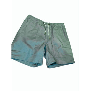 Men's LIVSN Green Flat Front hollerShorts M